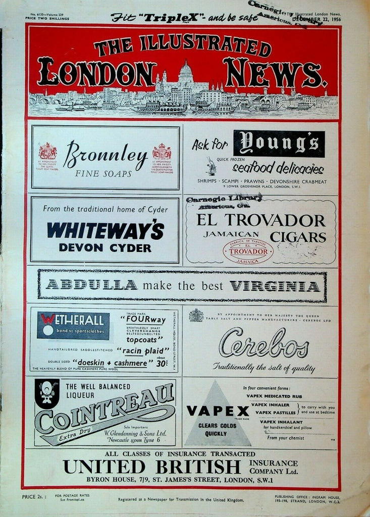 Illustrated London News December 22 1956 Viking-13 HMS Ark Royal Hungary