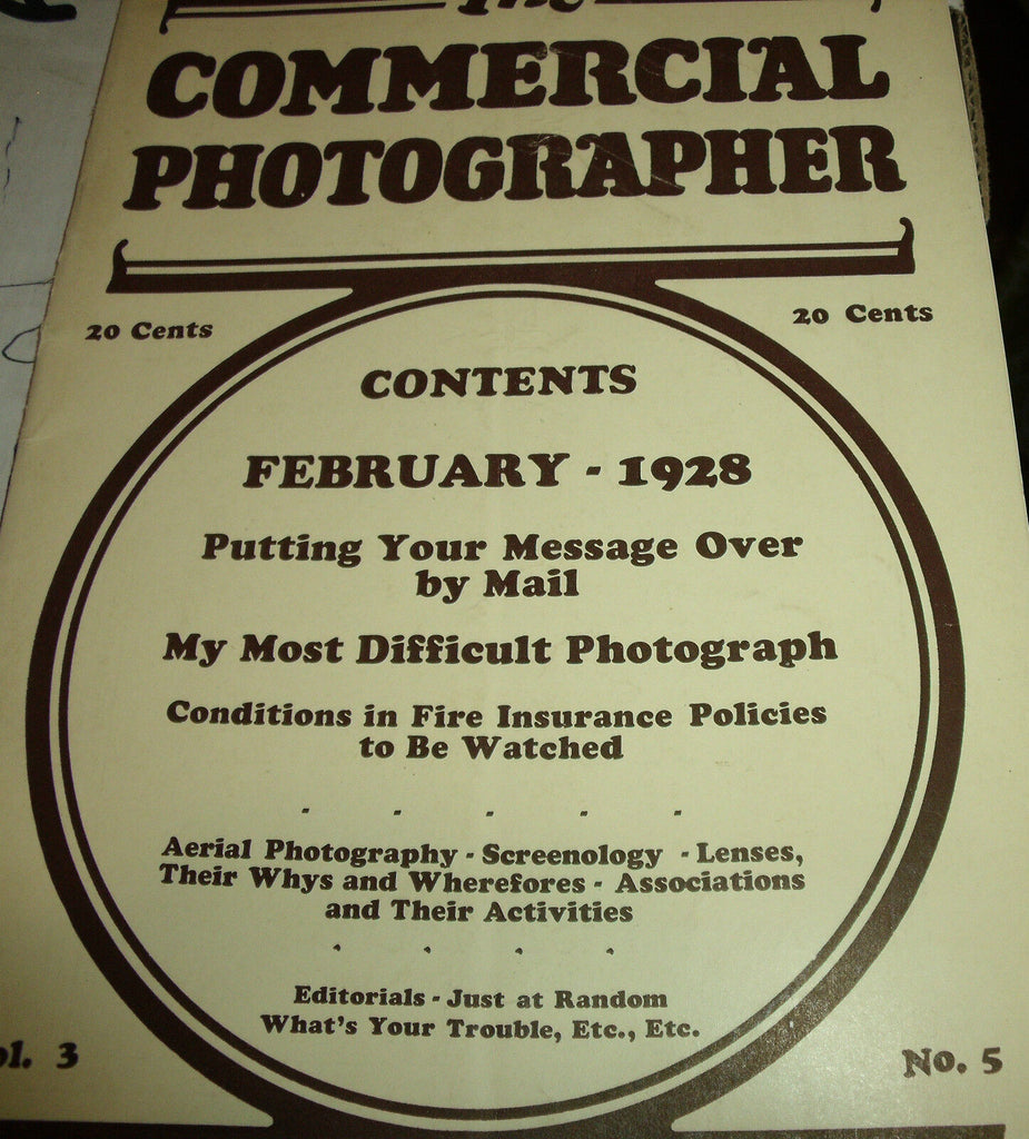 The Commercial Photographer Magazine February 1928 Aerial Photography