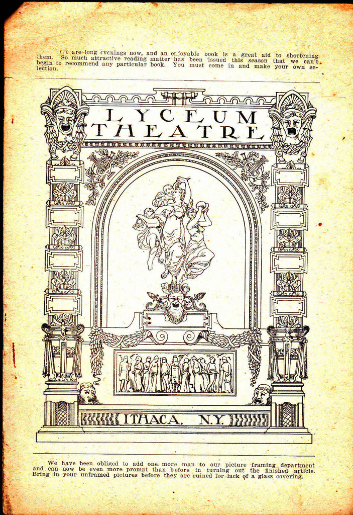 Father & the Boys Lyceum Theatre Ithaca NY Program William Crane January 18 1908