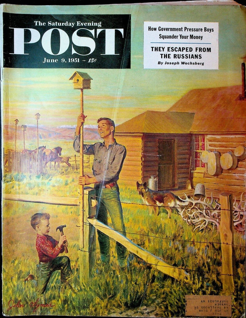 Saturday Evening Post June 9 1951 John Clymer Brick Laws Mike Todd