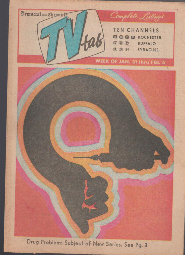 Democrat & Chronicle TV Tab January 31 1971 Drug Problem