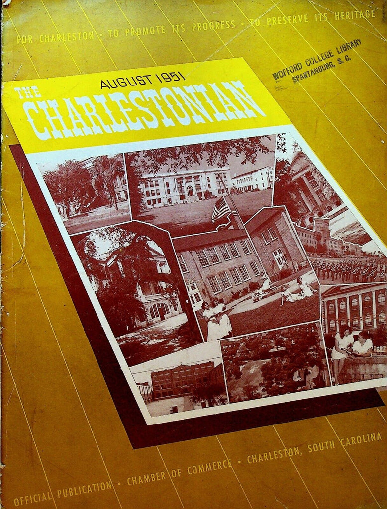 The Charlestonian Magazine August 1951 Charleston SC Fishing WR Grace