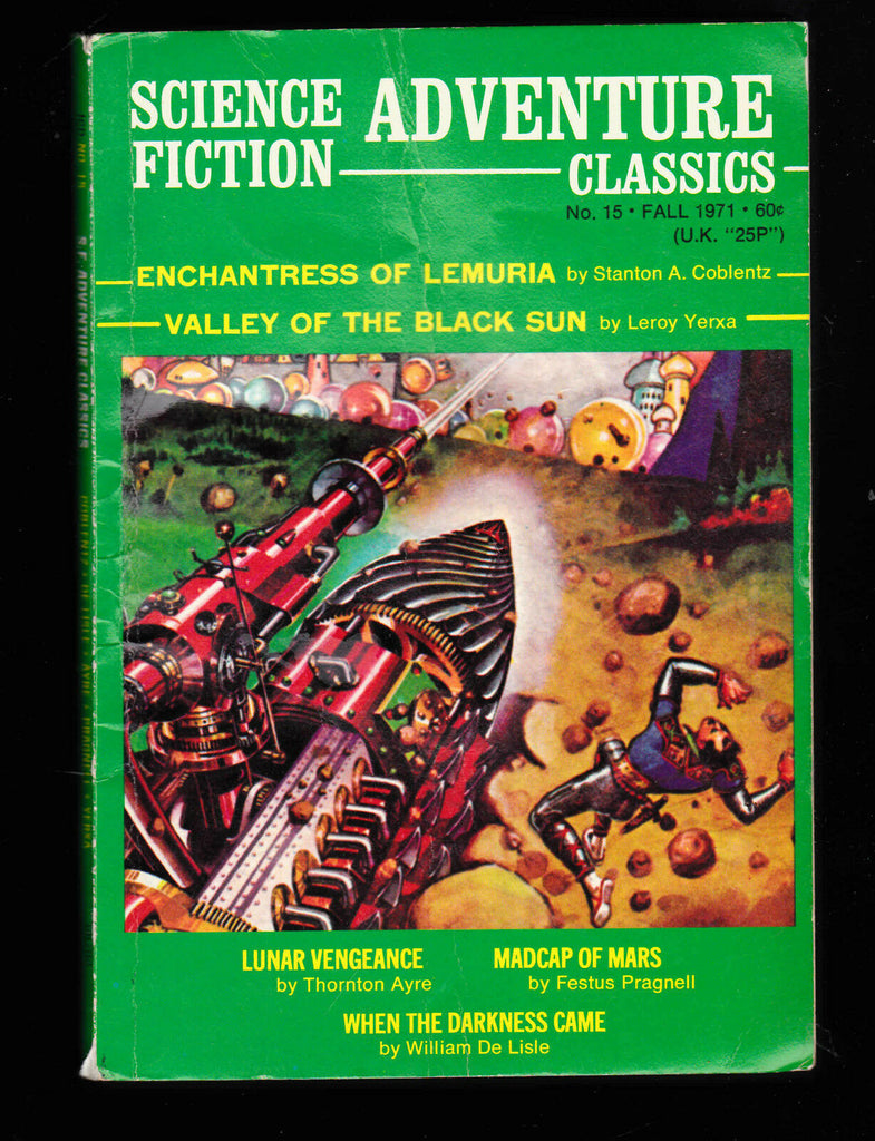 Science Fiction Adventure Classics #15  Fall 1971 Festus Pragnell Leroy Yerxa