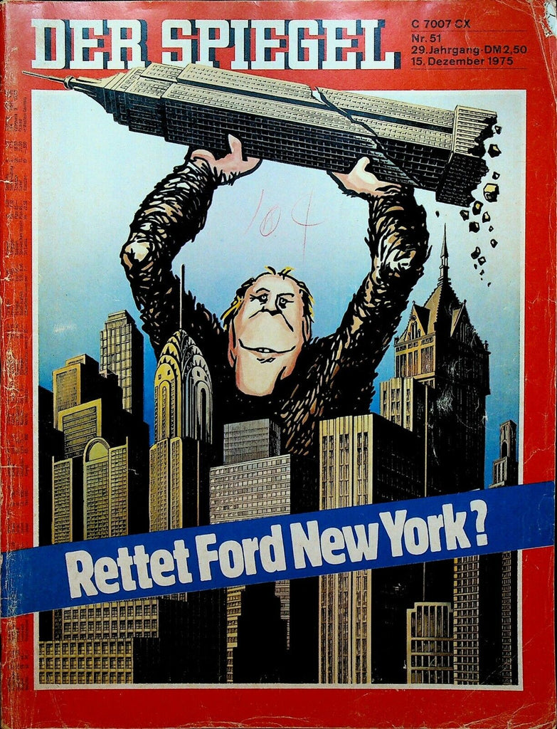 Der Spiegel December 15 1975 Movie Jaws Gays in New York City Decay Crimes