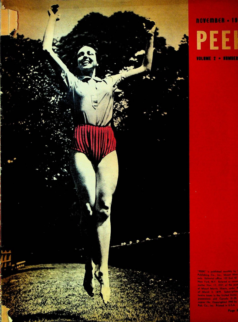 Peek Magazine November 1940 WWII Halloween Party