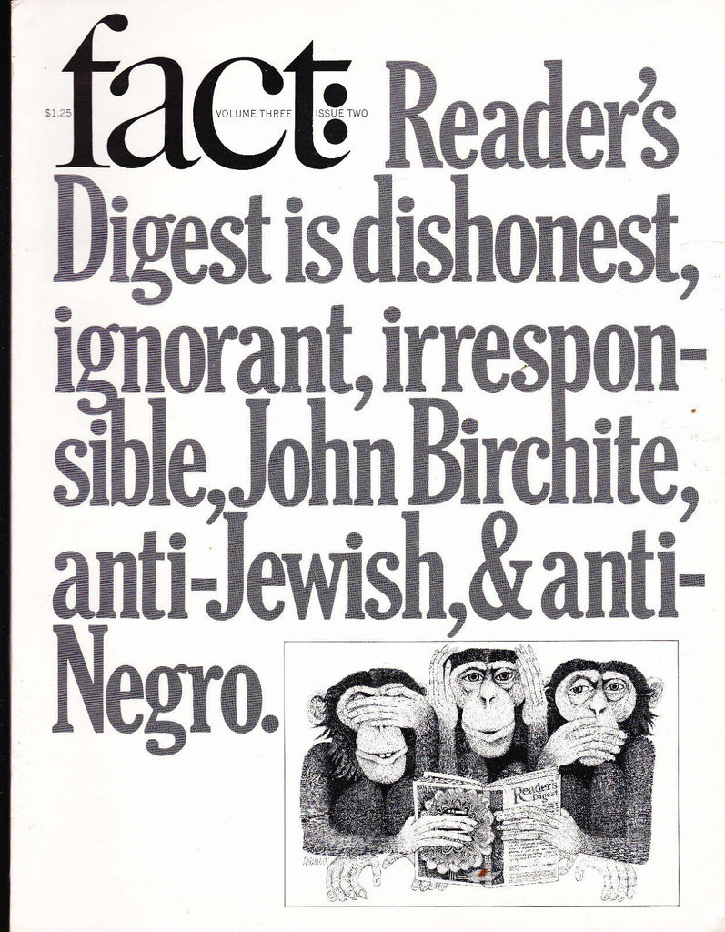Fact Magazine V3 #2 Reader's Digest Jesus de Galindez Abortion Ireland