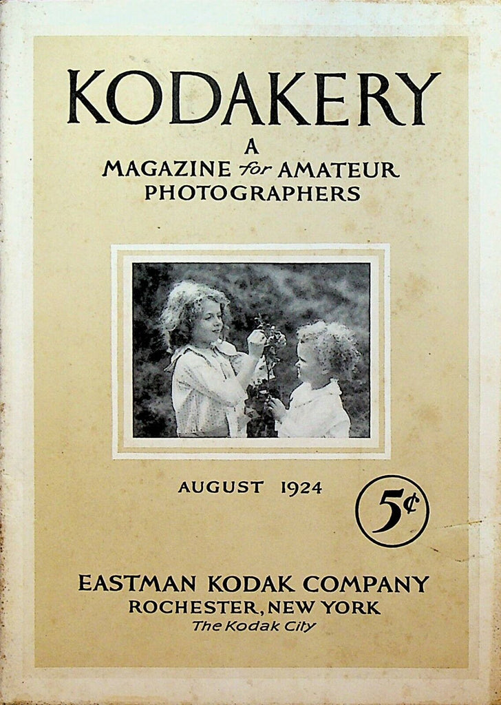 Kodakery Magazine for Amateur Photographers Kodak August 1924 Kids at Beach