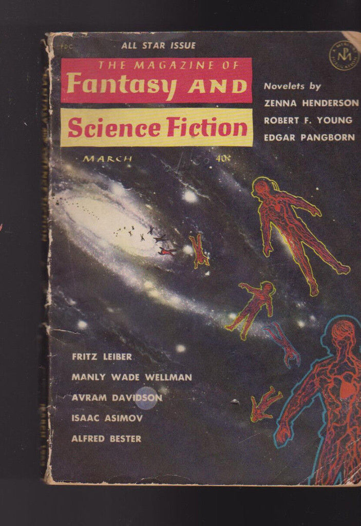 Magazine of Fantasy & Science Fiction March 1962 Fritz Leiber Avram Davidson