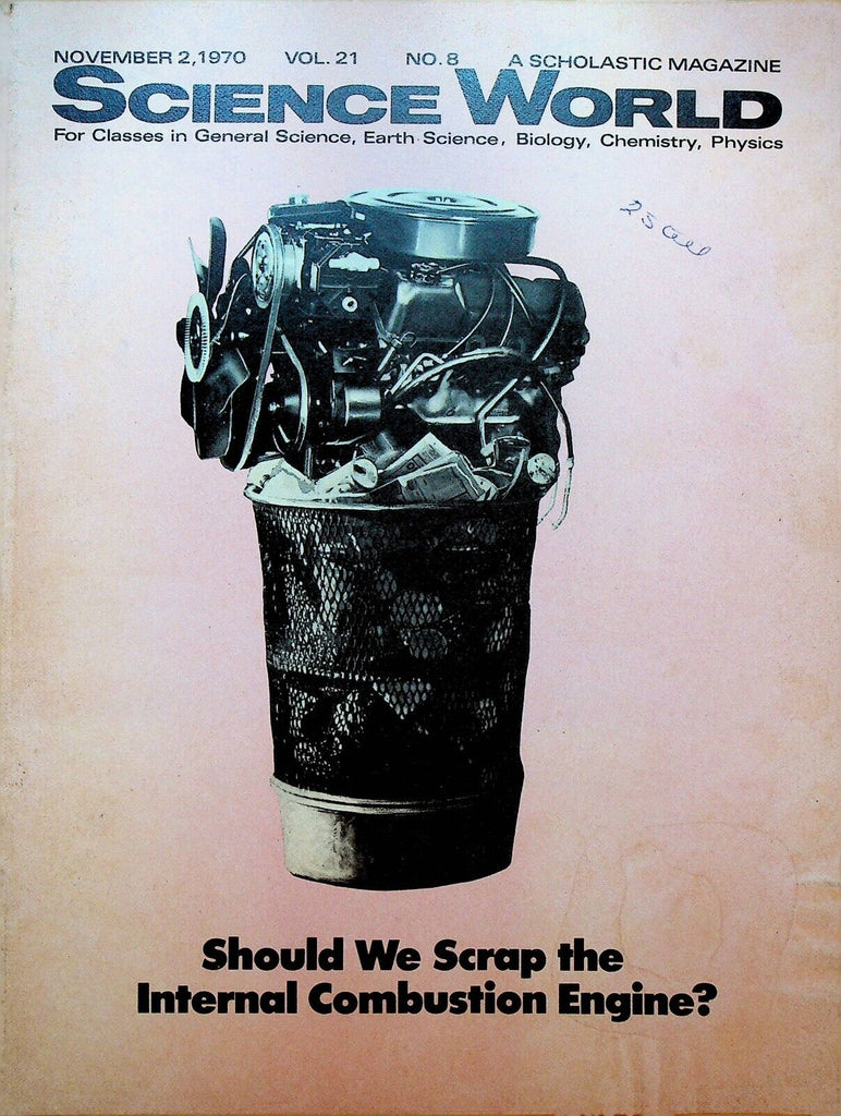 Science World November 2 1970 Internal Combustion Engine Moon Rill