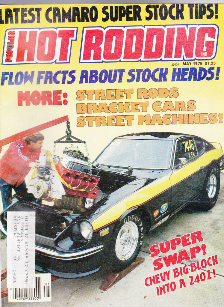 Popular Hot Rodding Magazine Camaro Super Stock Tips May 1978