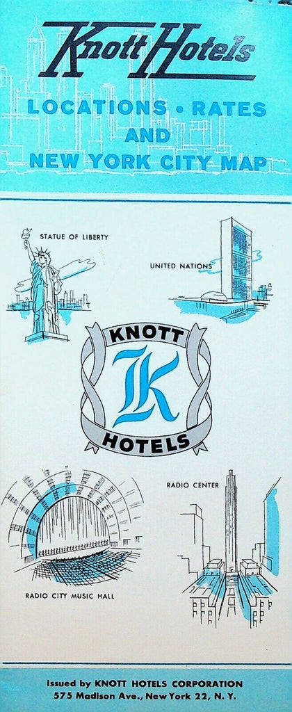Knott Hotels Brochure January 1960 New York City Yankees Stadium