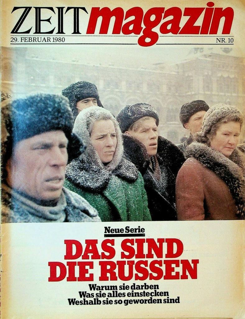 Zeit Magazine February 29 1980 Russia Lord Snowdon David Bowie