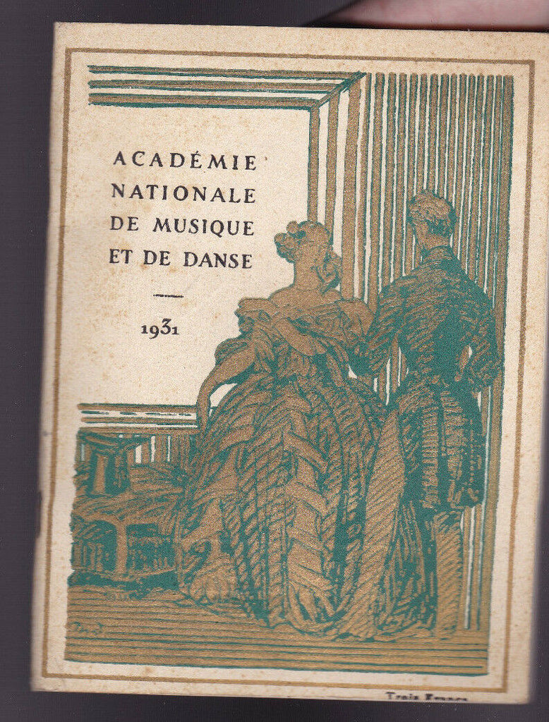 Academie Nationale de Musique et de Danse January 3 1931 Program Thais