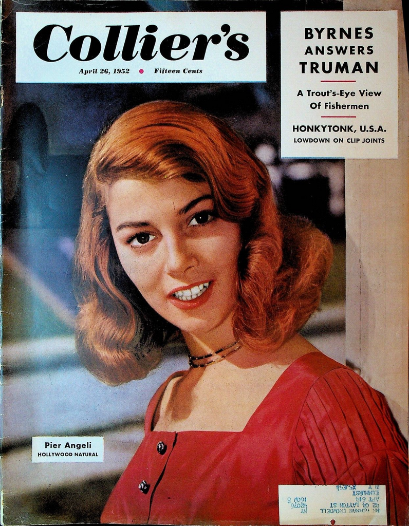 Collier's Magazine April 26 1952 Pier Angeli Clip Joints Bill Mauldin