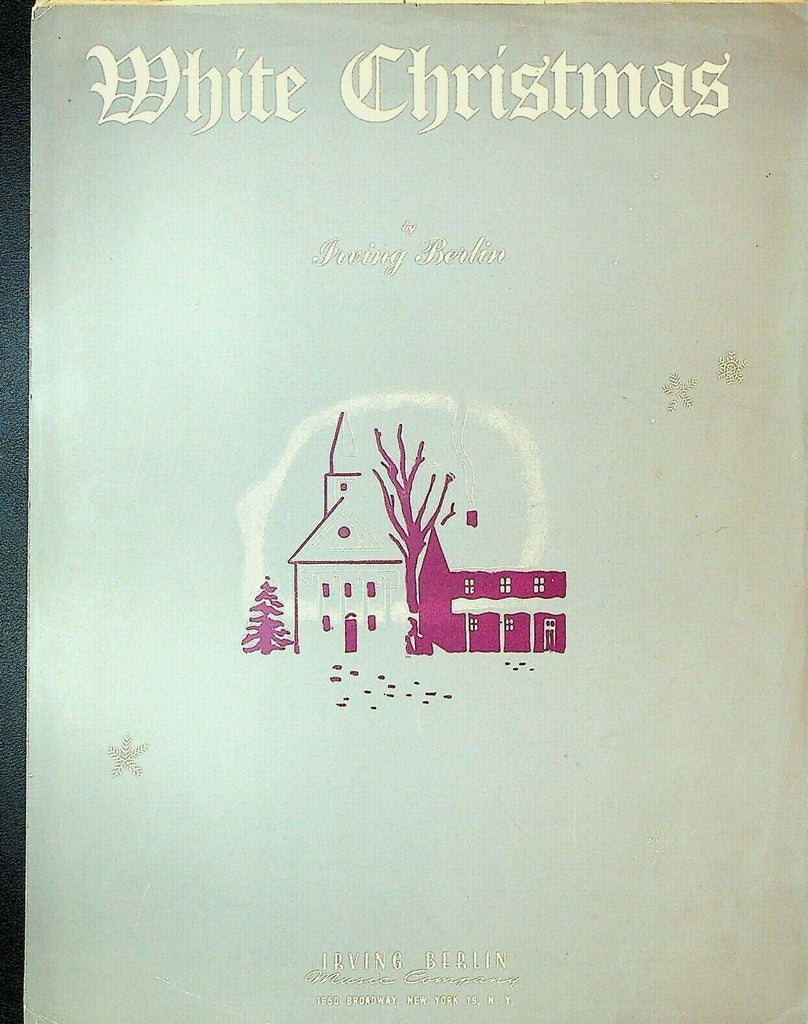 White Christmas Sheet Music Irving Berlin Music Company 1942