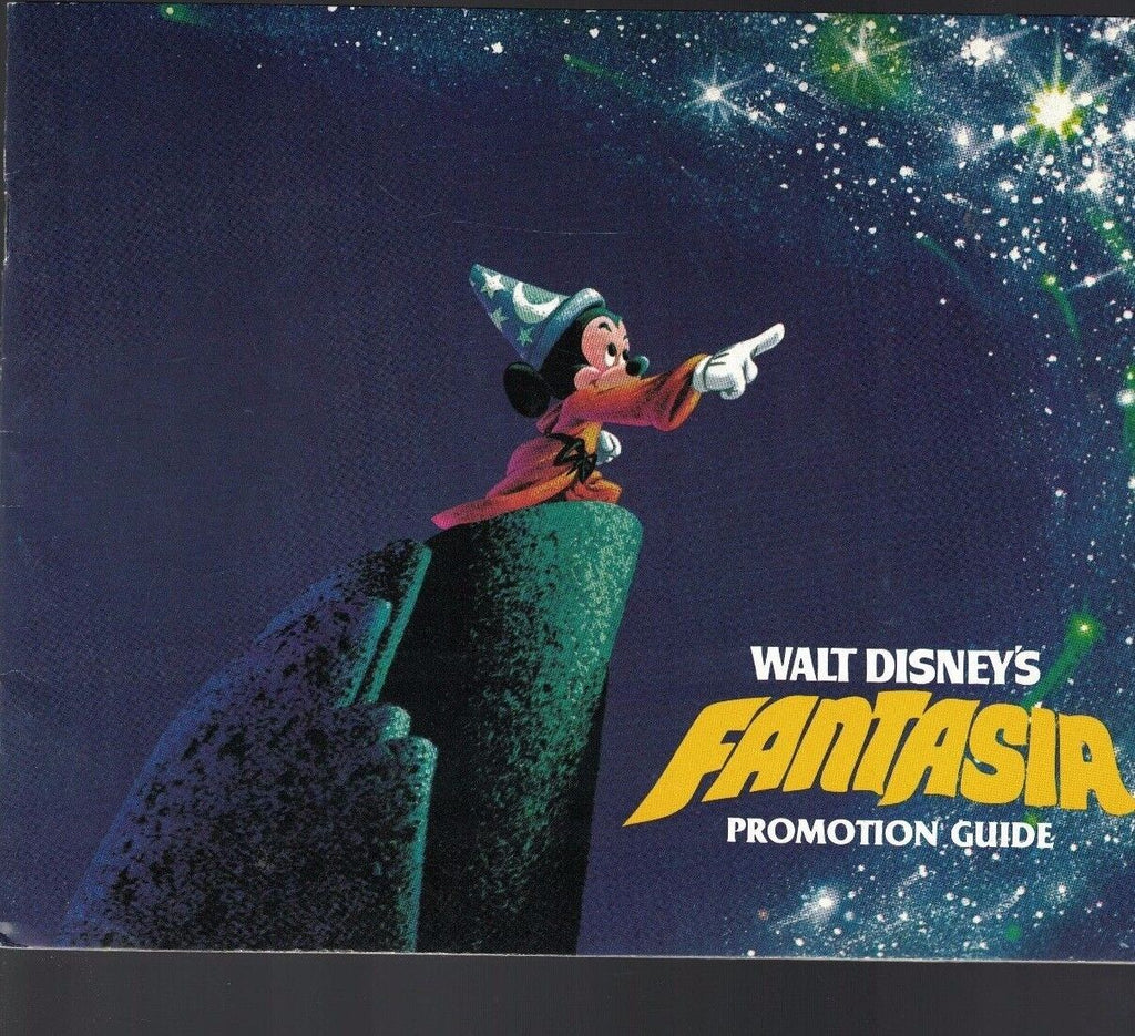 Walt Disney's Fantasia Promotion Guide Booklet 1980s Mickey Mouse