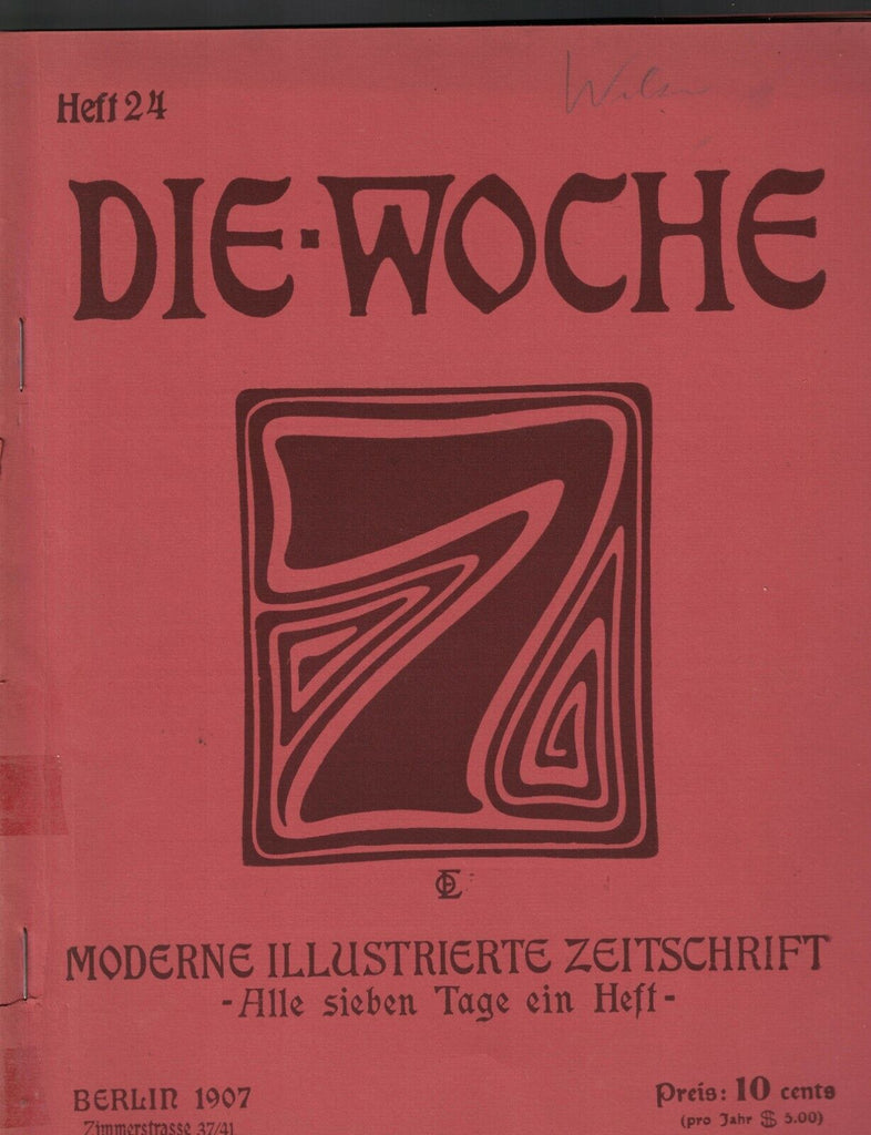 Die Woche June 15 1907 Summer Fashion Wine Franz Joseph I