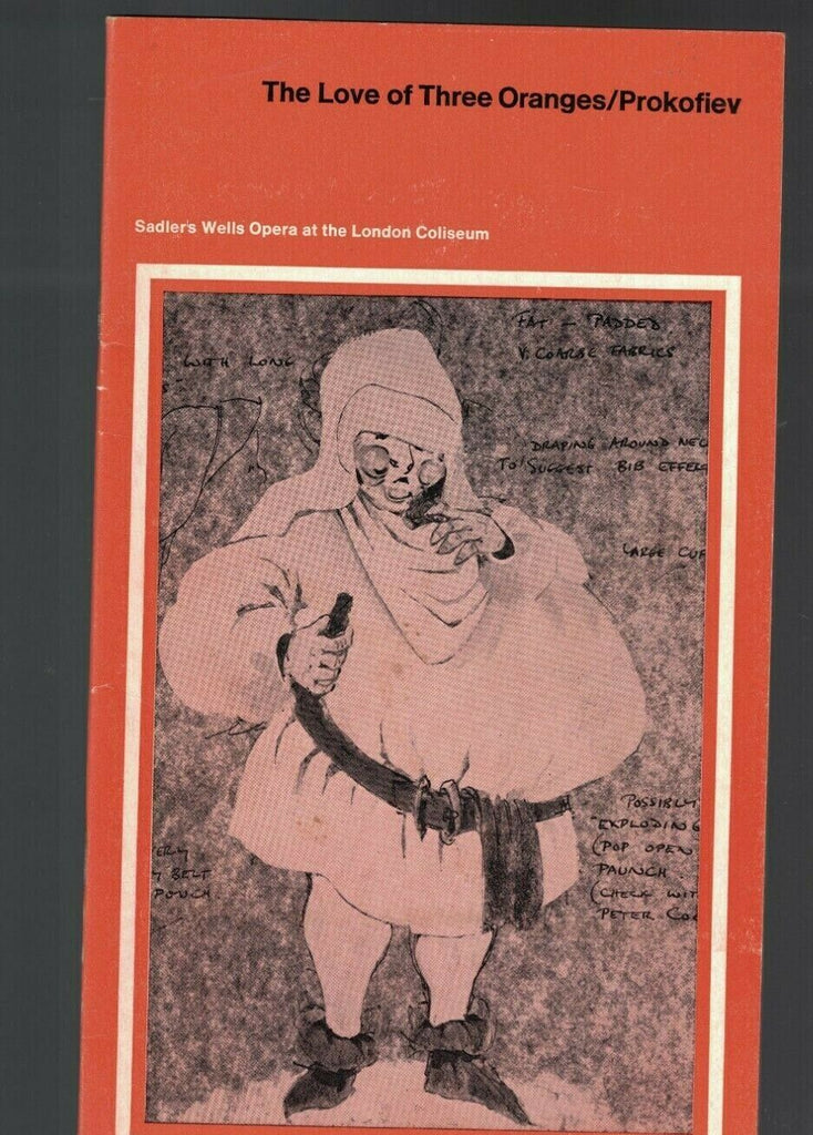 The Love of Three Oranges Prokofiev Sadlers Wells Opera Program 1960s