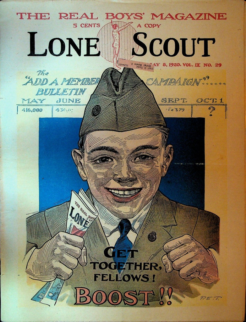 Lone Scout Magazine May 8 1920 Scouting Bicycles Membership Boost