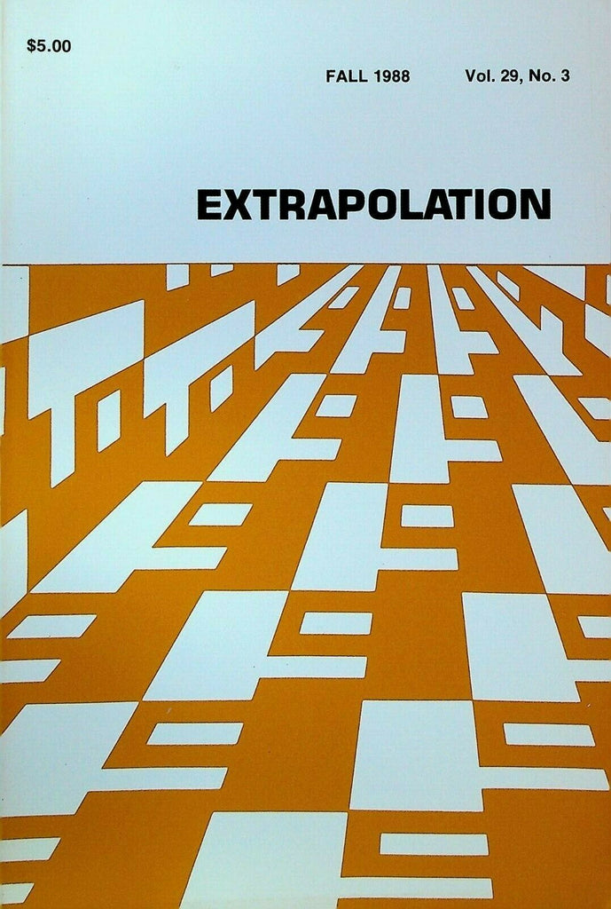 Extrapolation Science Fiction Fall 1988 Robert Heinlein Sympathetic Vampires