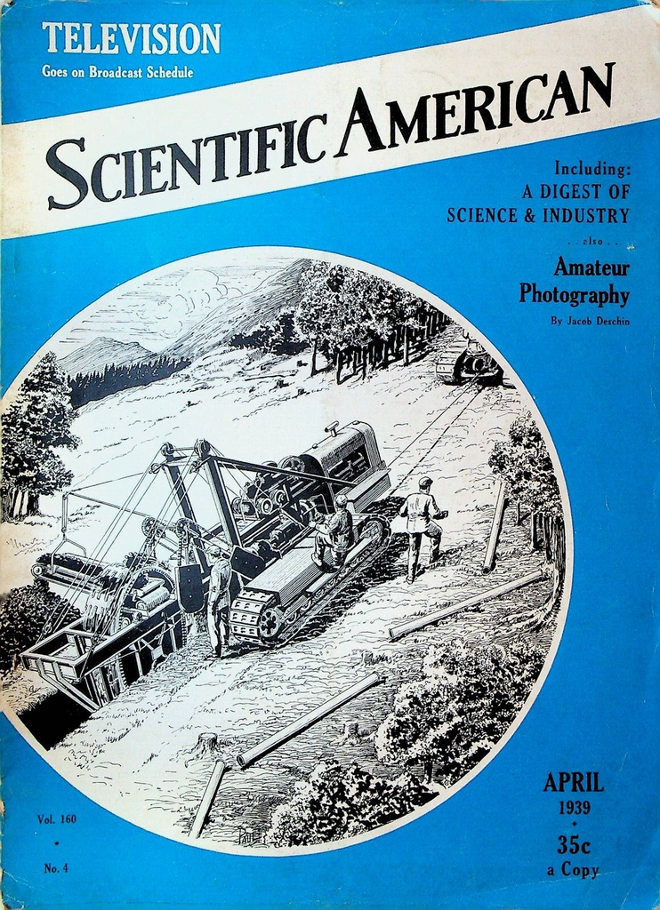Scientific American Magazine April 1939 Early Television Amateur Photography