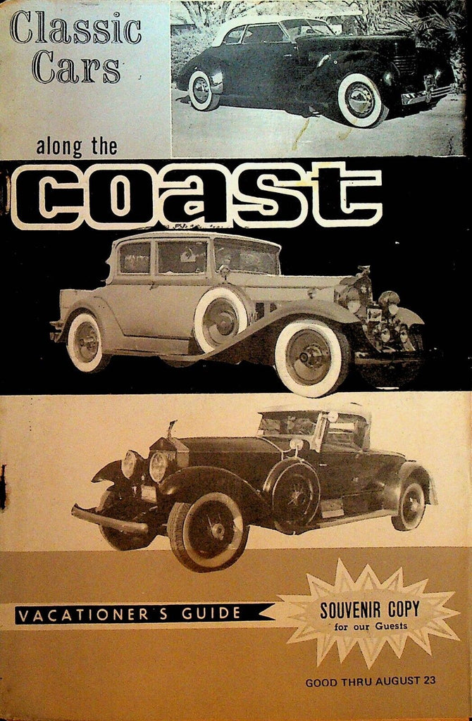 Along the Coast South Carolina Vacationer's Guide August 16 1970 Classic Cars