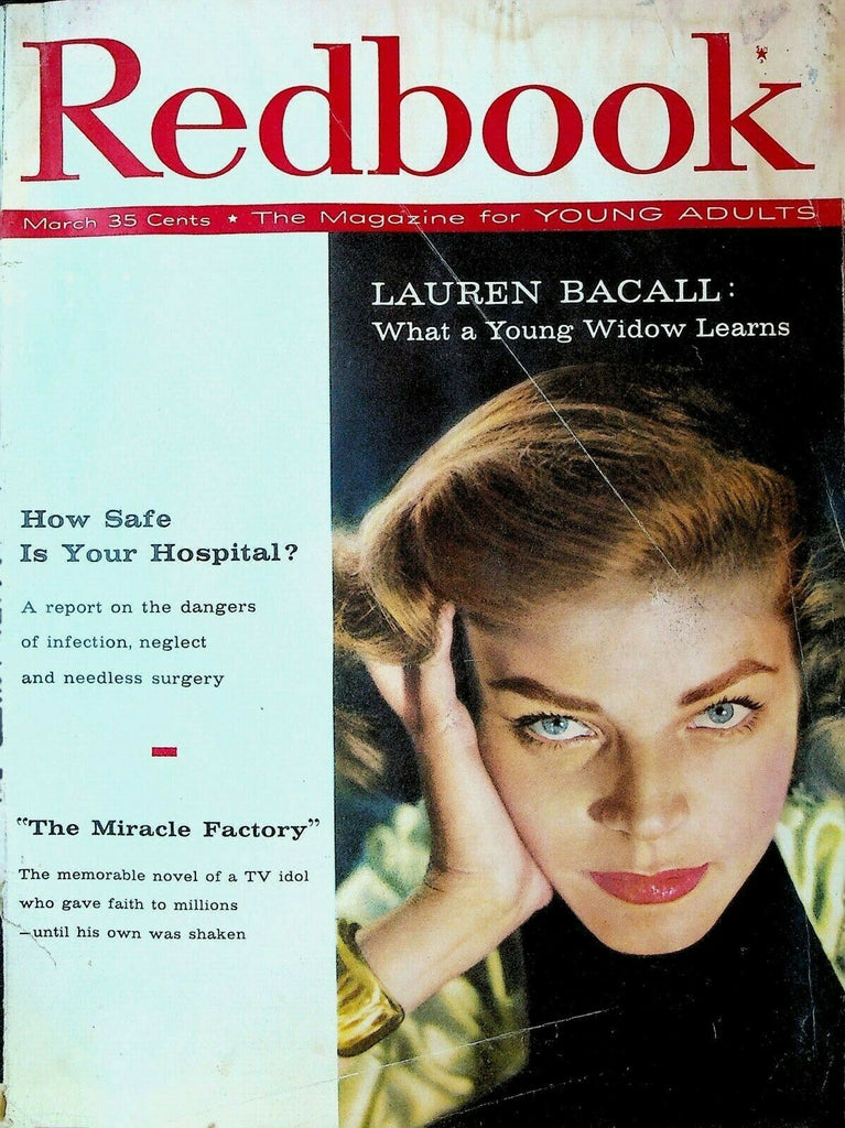 Redbook Magazine March 1958 Lauren Bacall Richard Colvin Cox Disappearance