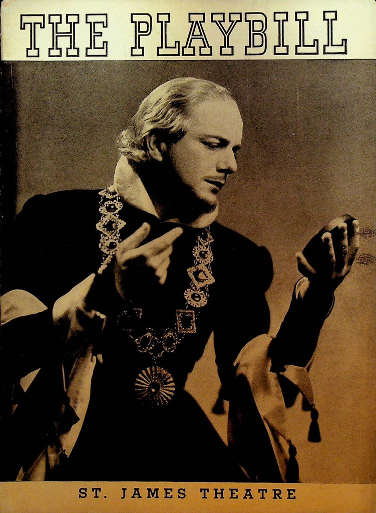 King Richard II Playbill Maurice Evans March 29 1937 William Shakespeare