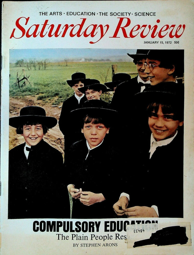 Saturday Review January 15 1972 Compulsory Education Natural Disasters & UN