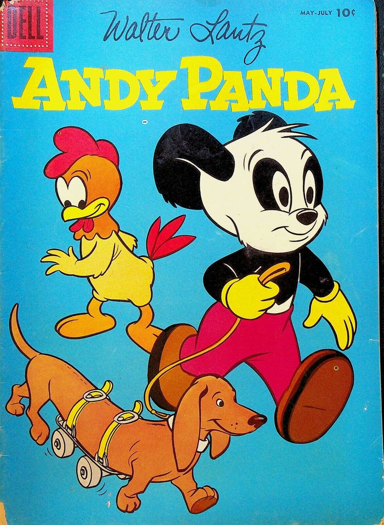 Andy Panda 38 Dell Comics 1957 Dog Roller Skate