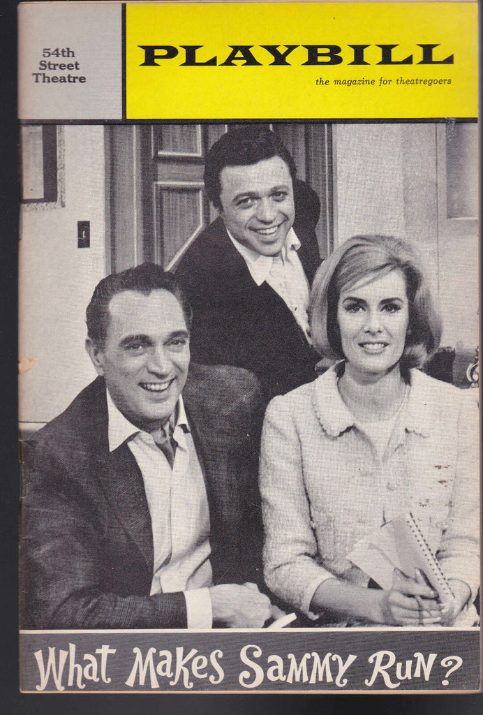 What Makes Sammy Run? Playbill March 1964 Robert Alda Steve Lawrence