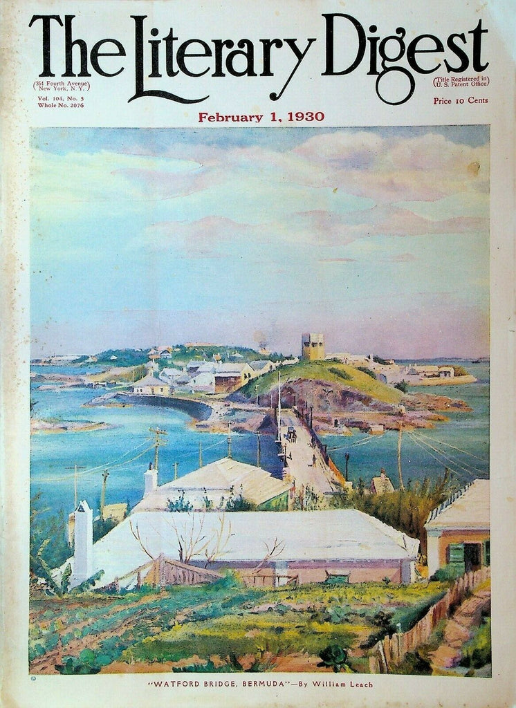Literary Digest February 1 1930 Prohibition Art Deco Leavenworth