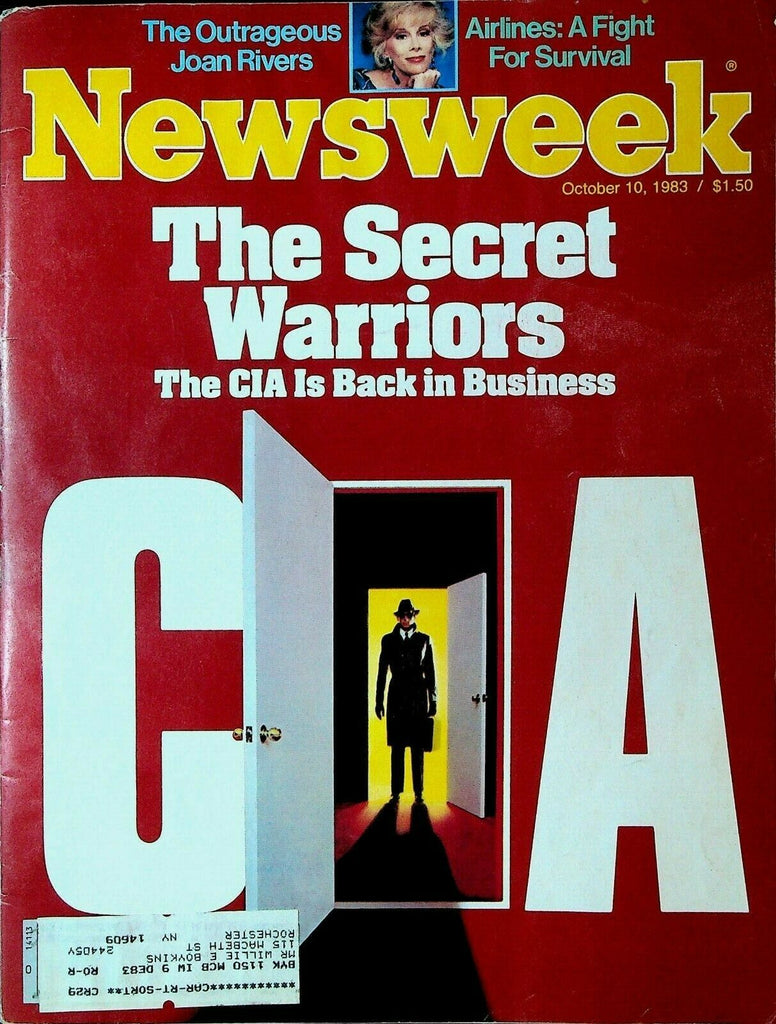 Newsweek October 10 1983 CIA Joan Rivers Australia II World's Cup
