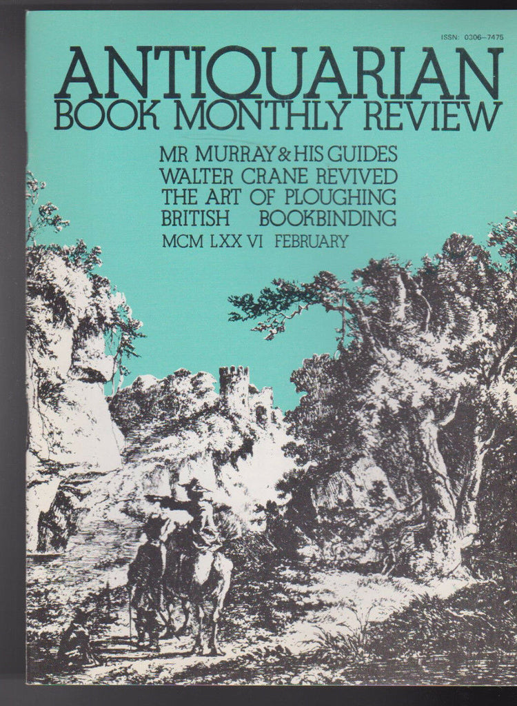 Antiquarian Book Monthly Review February 1976 John Murray III Travel Handbooks