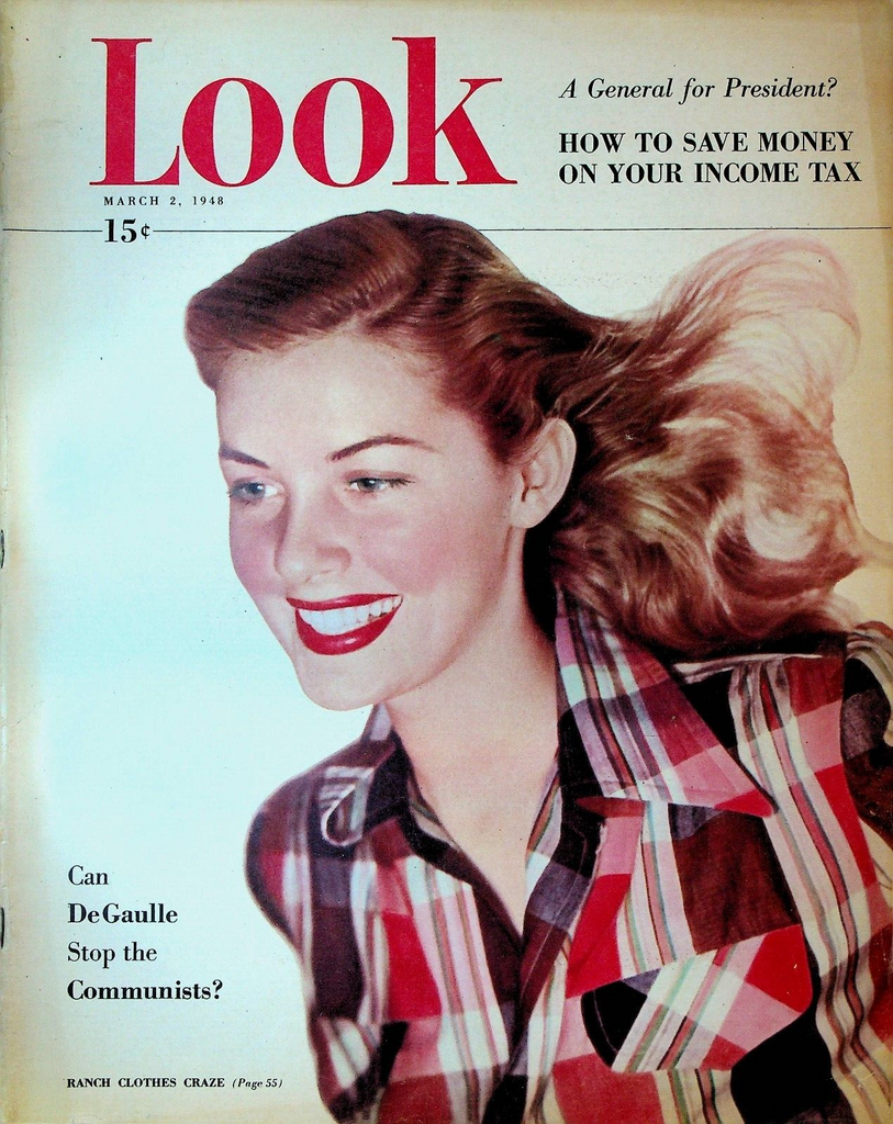Look Magazine March 2 1948 Marlon Brando Gary Cooper Marie Wilson