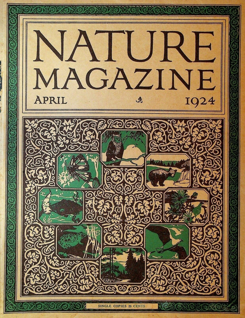 Nature Magazine April 1924 Birds Flying Squirrel Fish Butterflies