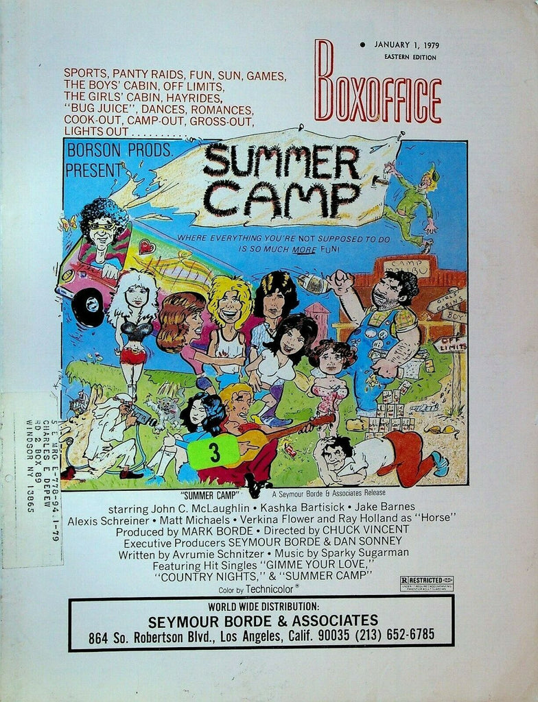 Boxoffice Magazine January 1 1979 Invasion of the Body Snatchers Summer Camp