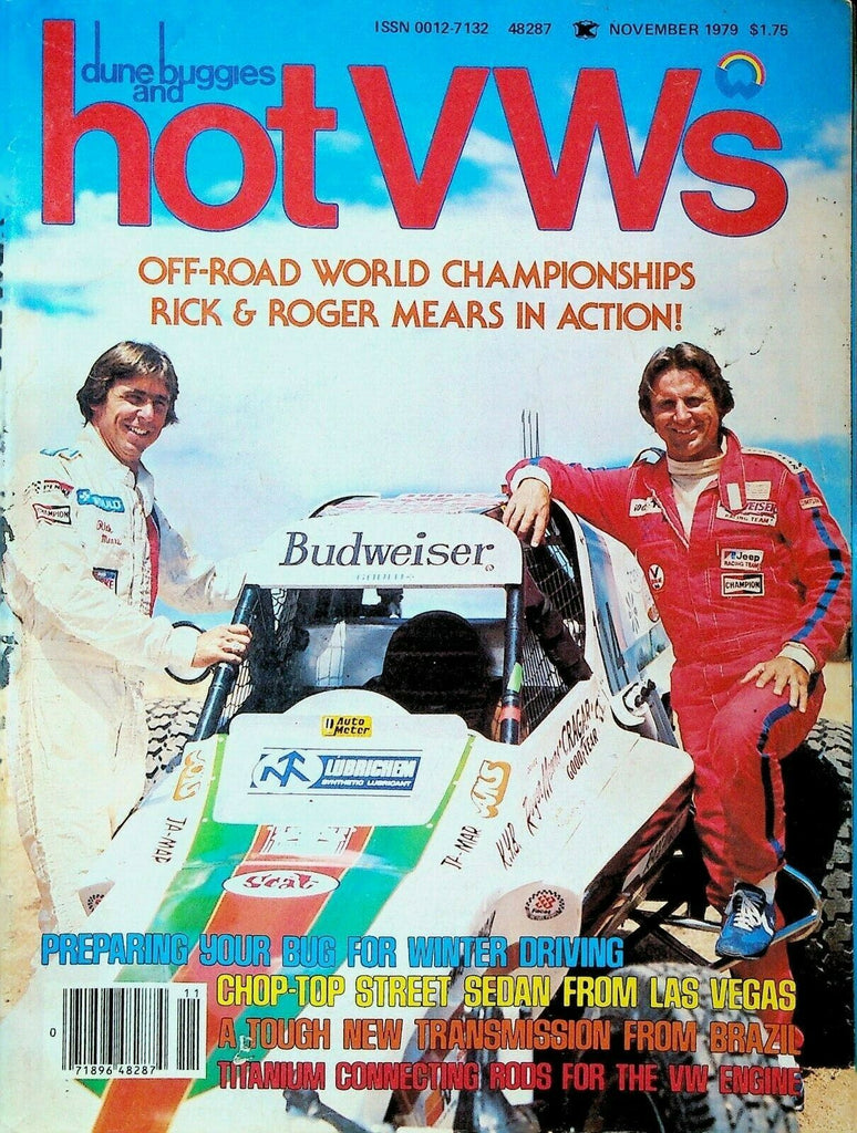 Dune Buggies & Hot VWs Magazine November 1979 Rick & Roger Mears