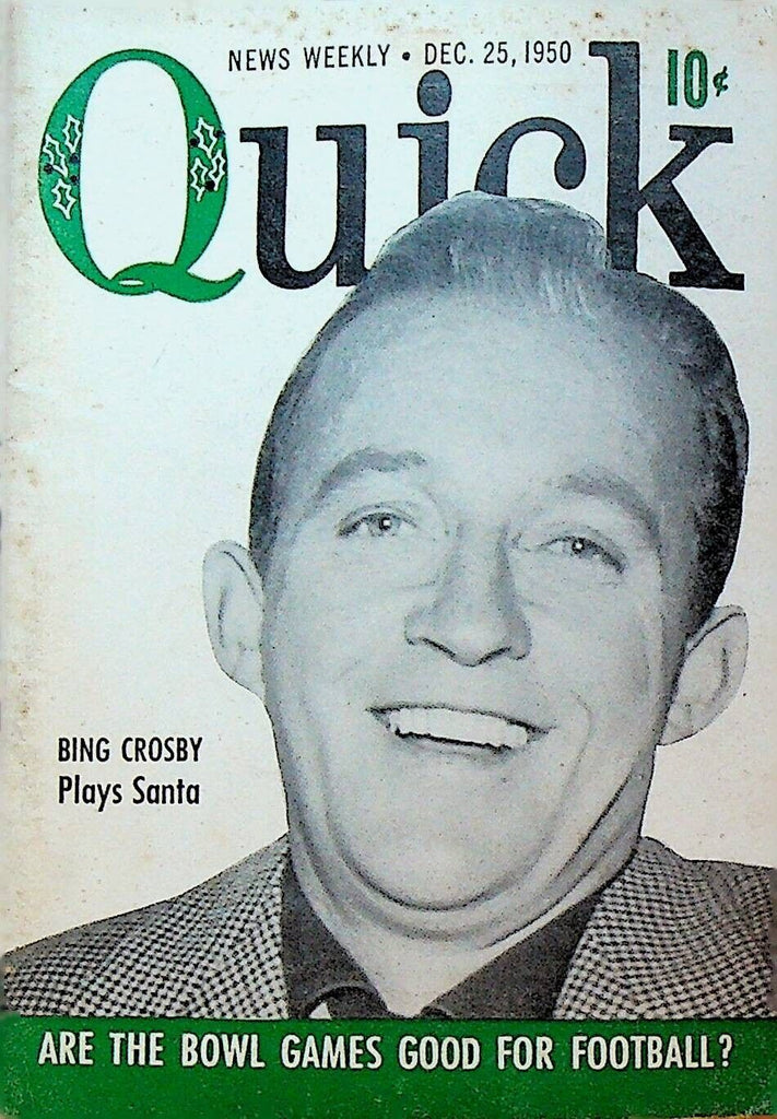 Quick Magazine December 25 1950 Bing Crosby Jane Russell Jimmy Stewart