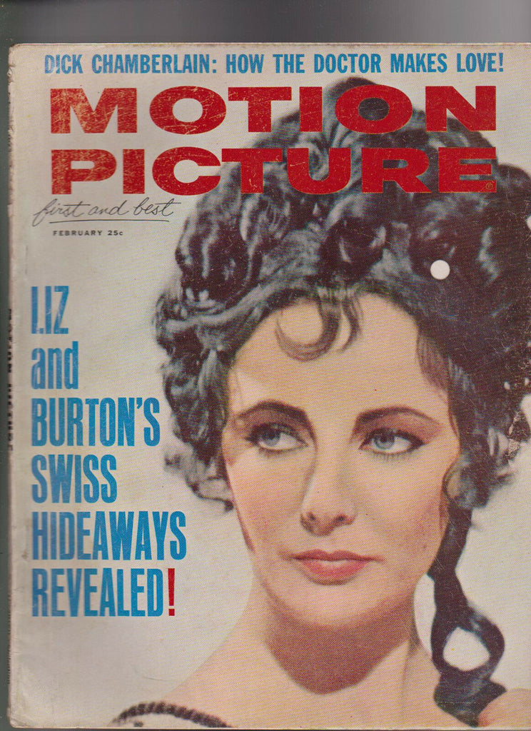 Motion Picture Magazine Hayley Mills Liz Taylor Dick Chamberlain  February 1963
