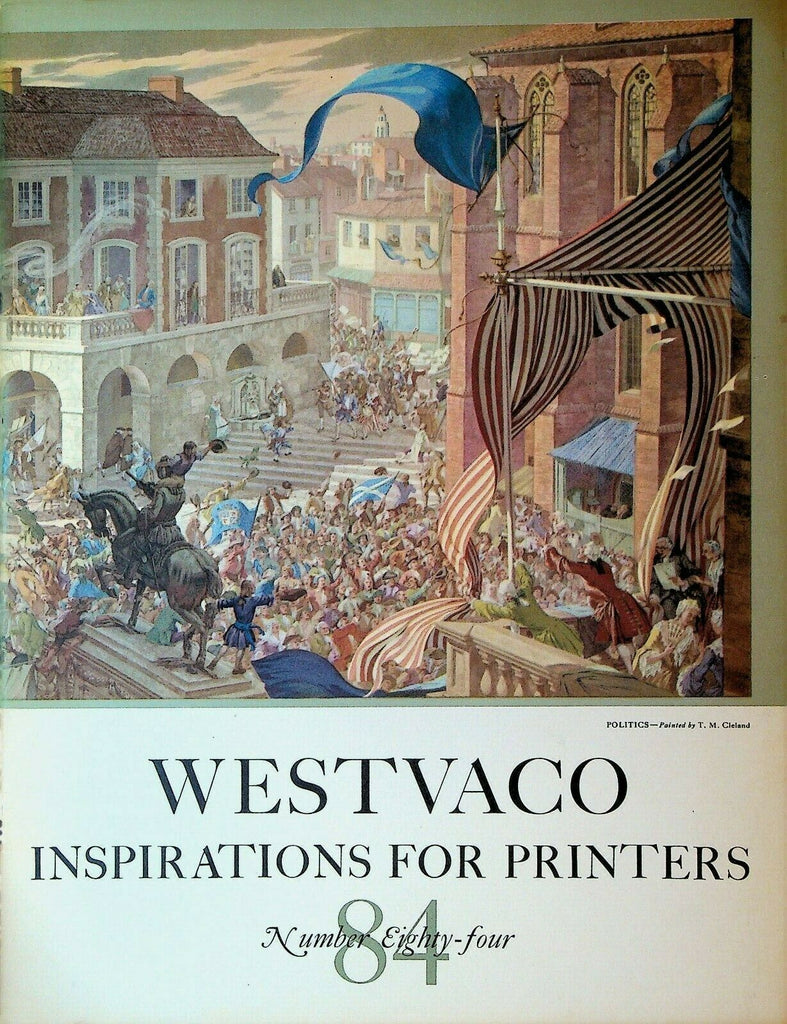 Westvaco Inspirations for Printers Magazine 84 1934 Art Deco TM Cleland