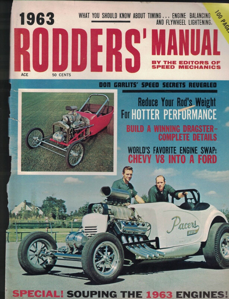 1963 Rodder's Manual John Fitch Don Garlits Engines Dragsters