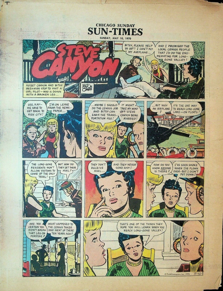 Chicago Sunday Sun-Times Comic Section May 10 1970 Steve Canyon Mary Worth