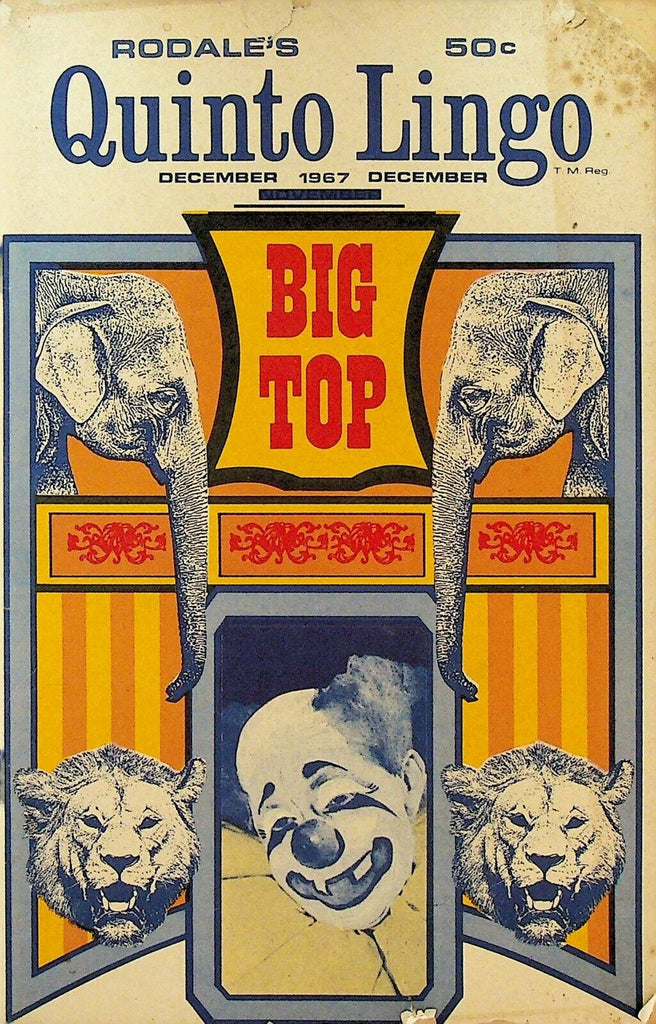 Rodale's Quinto Lingo Magazine December 1967 Circus