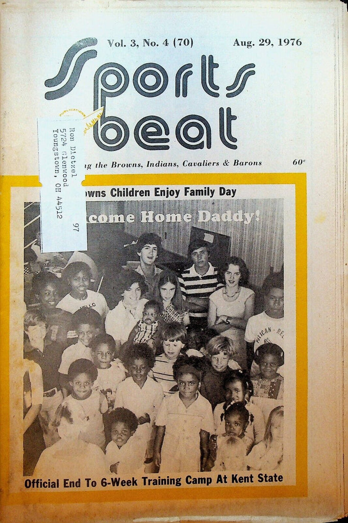 Northeast Ohio Sports Beat Magazine August 29 1976 Cleveland Browns