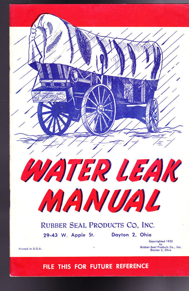 Water Leak Manual Rubber Seal Products 1955 Booklet