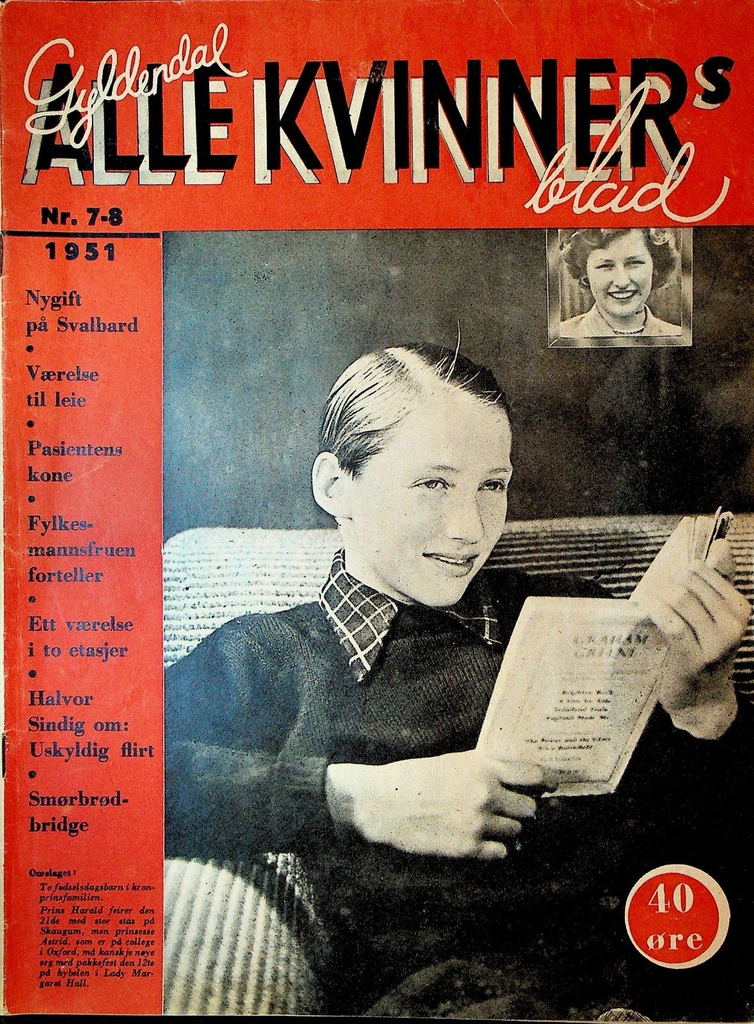 Alle Kvinner's Blad Magazine February 1951 Marlon Brando Vivien Leigh