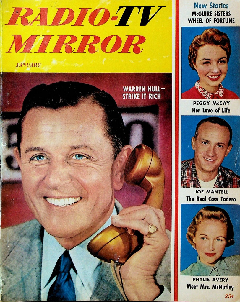 Radio TV Mirror January 1954 Warren Hull McGuire Sisters Joe Mantell
