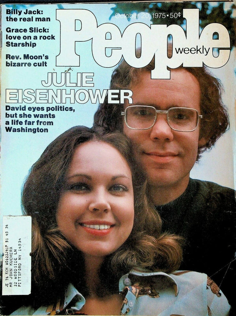 People Magazine October 20 1975 Julie Eisenhower Grace Slick Sun Myung Moon