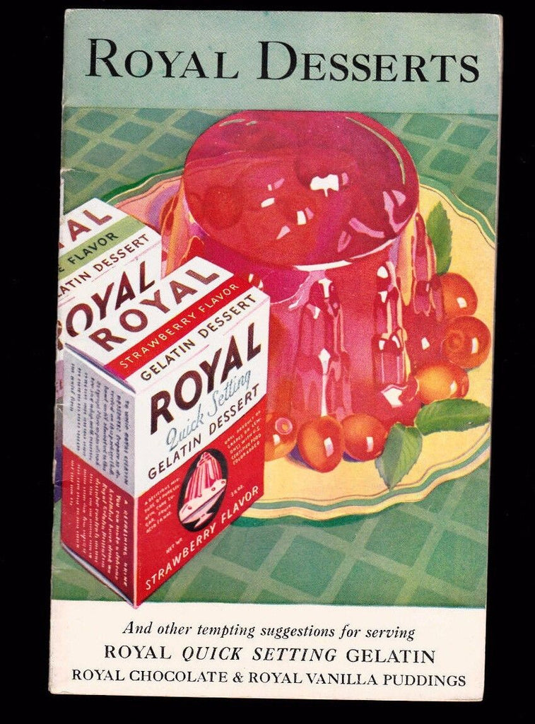 Royal Desserts 1932 Recipe Booklet 32 pages Gelatin & Pudding